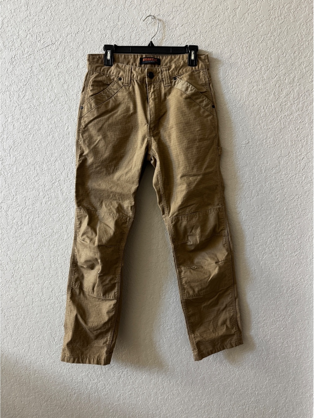 Ridgecut Toughwear Tan Ripstop Double Knee Work Pants Carpenter Gorpcore 30